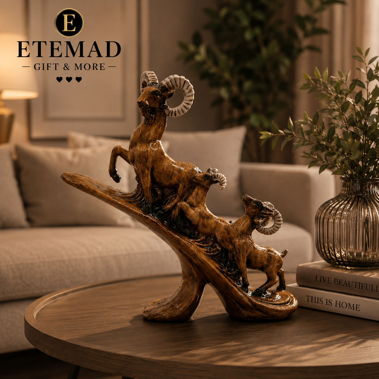 مجسمه بز کاروان پلی استر